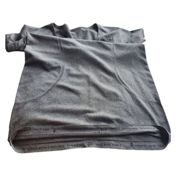 Lululemon Heathered Black Run: Swiftly Tech Top Size 8 - Picture 5 of 8